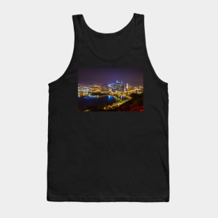 Pittsburgh CITYSCAPE view from Duquesne Incline After Dark 0998-A Tank Top